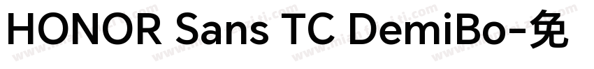 HONOR Sans TC DemiBo字体转换
